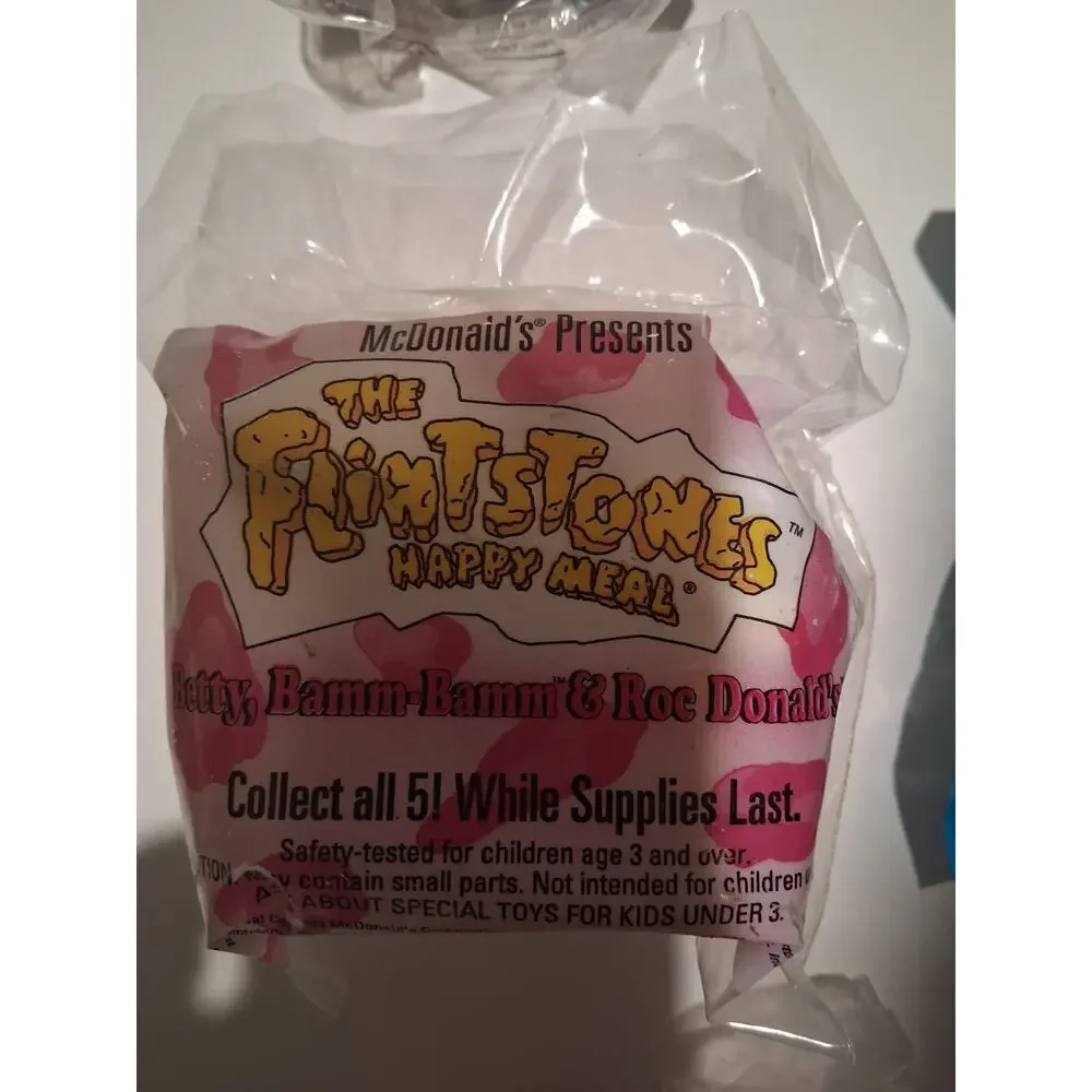 Vintage 1990s McDonalds Happy Meal Toys Sealed Lot of 9 Flintstones Halloween